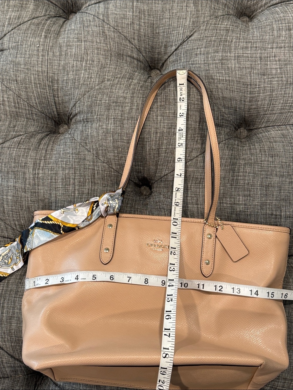 Coach Bag City Zip Tote Tan Leather Tote - Picture 17 of 17
